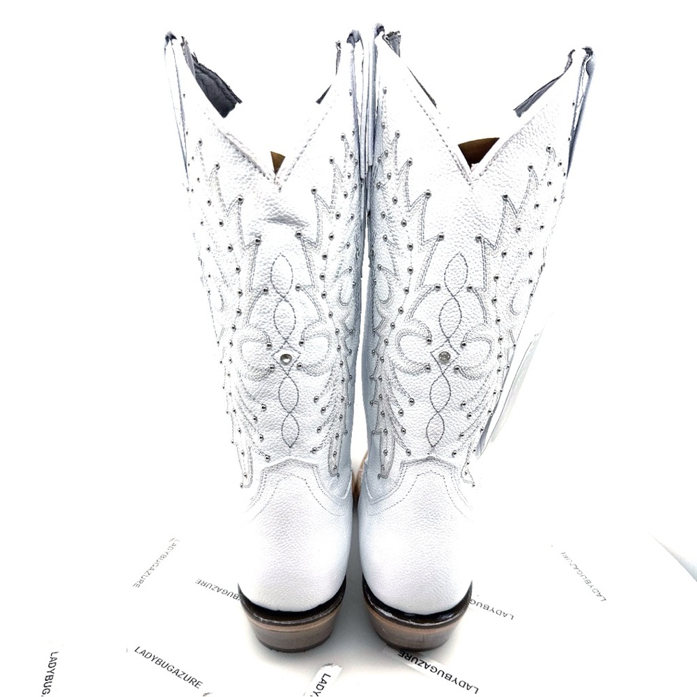🔥NWOB W/Tags ROCK’EM Paulina Snip Toe Cowgirl Boots Size 7.5 - Picture 6 of 14
